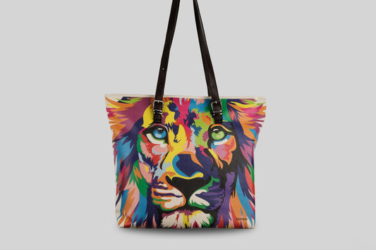 woman-lion-king-colors-shopper-bag