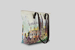 woman-gaudis-barcelona-shopper-bag