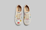 woman-meow-cats-beige-sneakers