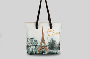 woman-paris-shopper-bag