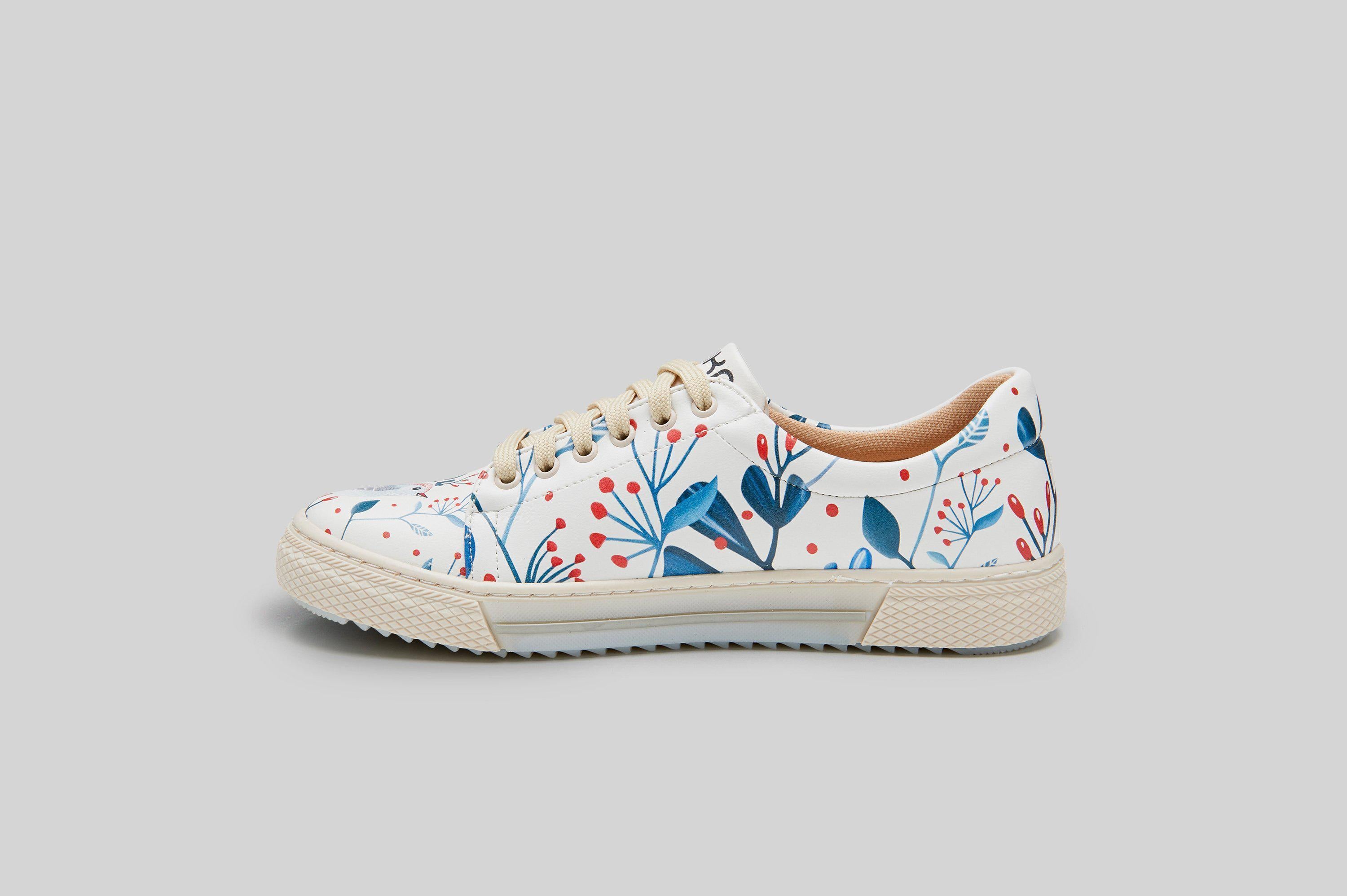 woman-blue-birds-sneakers